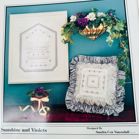The Sweetheart Tree Cross Stitch Charts GRAPE Arbor Sampler Fleuressence Violets - Picture 3 of 9